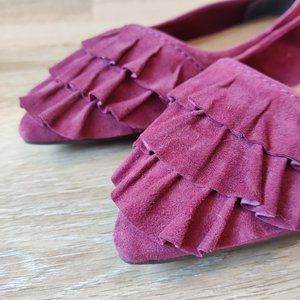 Seychelles Downstage Ruffled Flats size 10